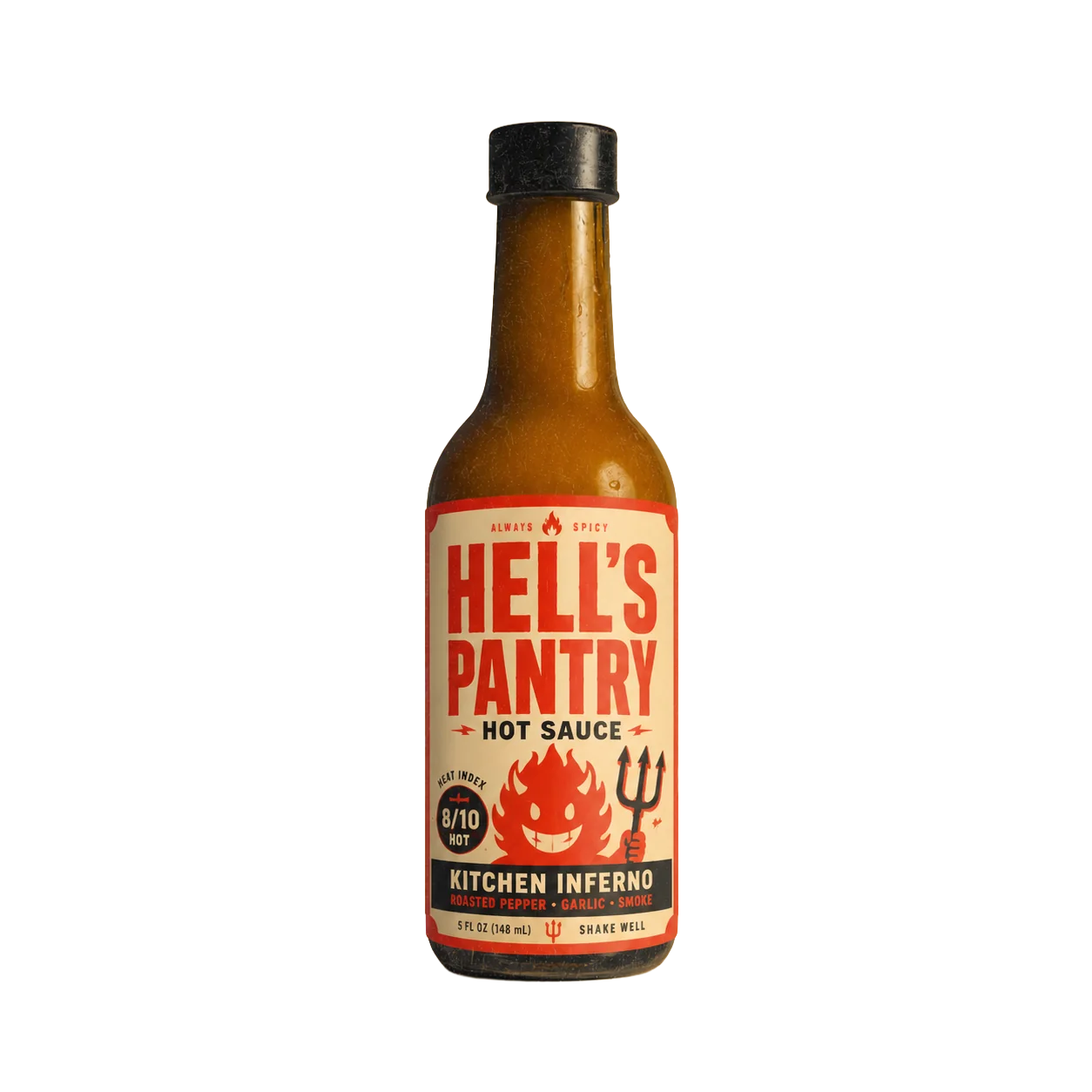 Hell's Pantry Hot Sauce Packaging - Hell's Pantry Kitchen Inferno