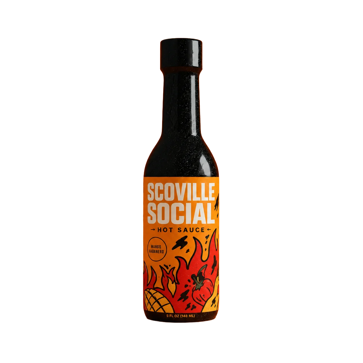 Scoville Social Hot Sauce Packaging - Scoville Social Mango Habanero