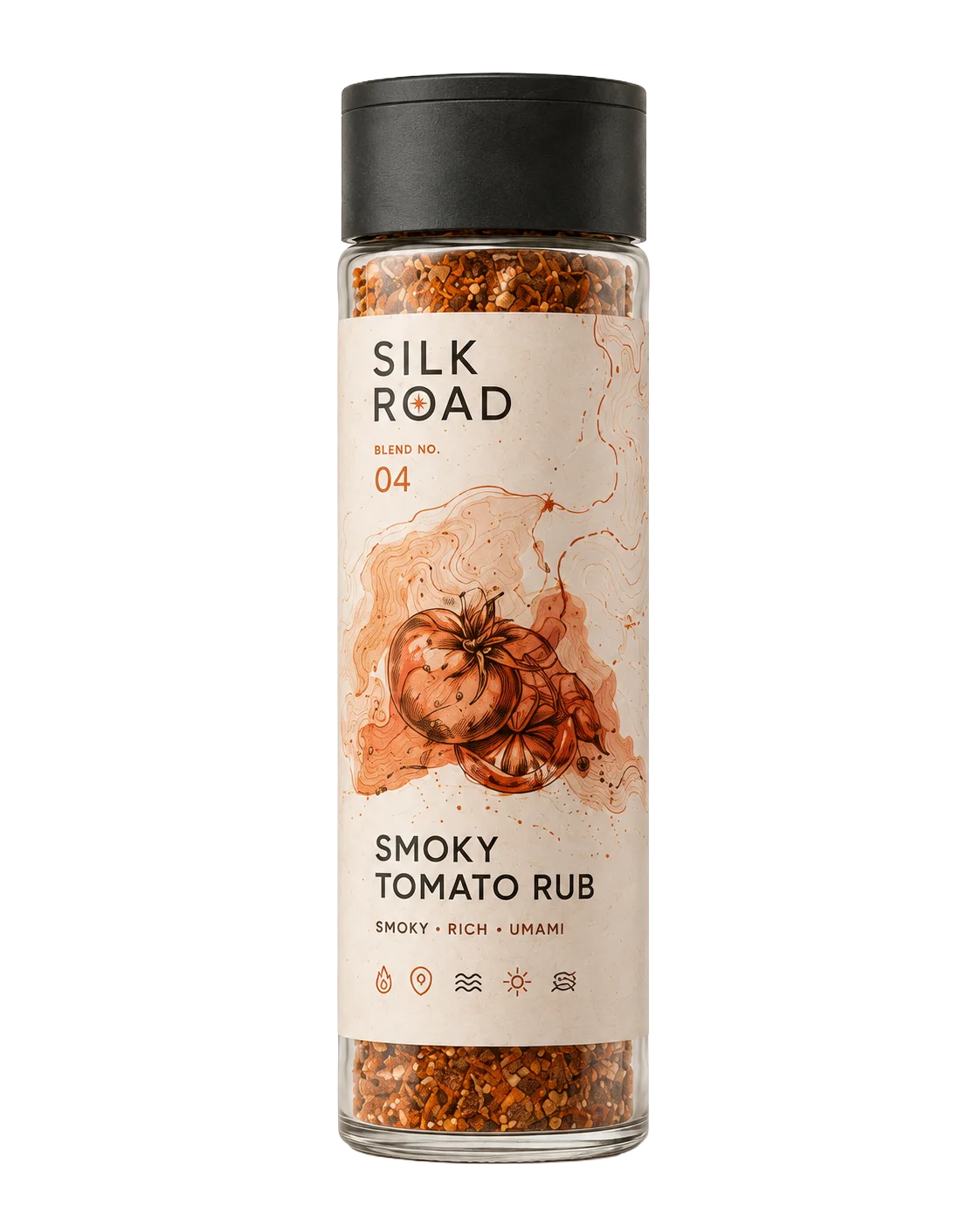 Silk Road Spices Packaging - Silk Road Smoky Tomato Rub