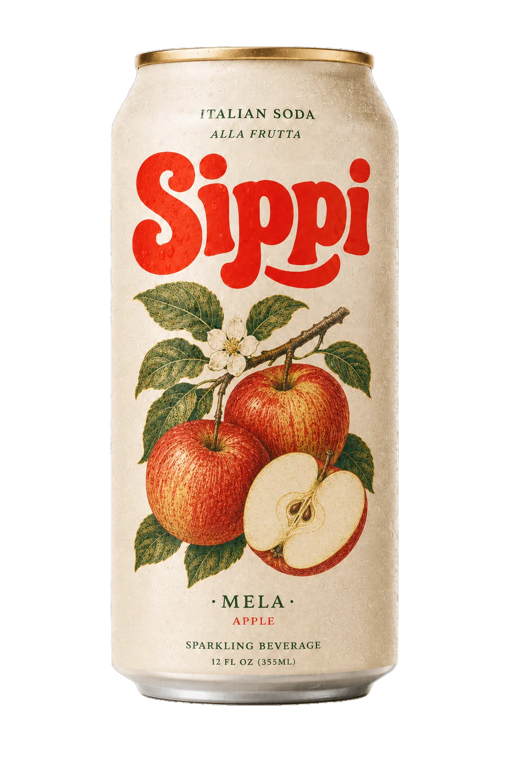Sippi Soda Packaging - Apple Sippi