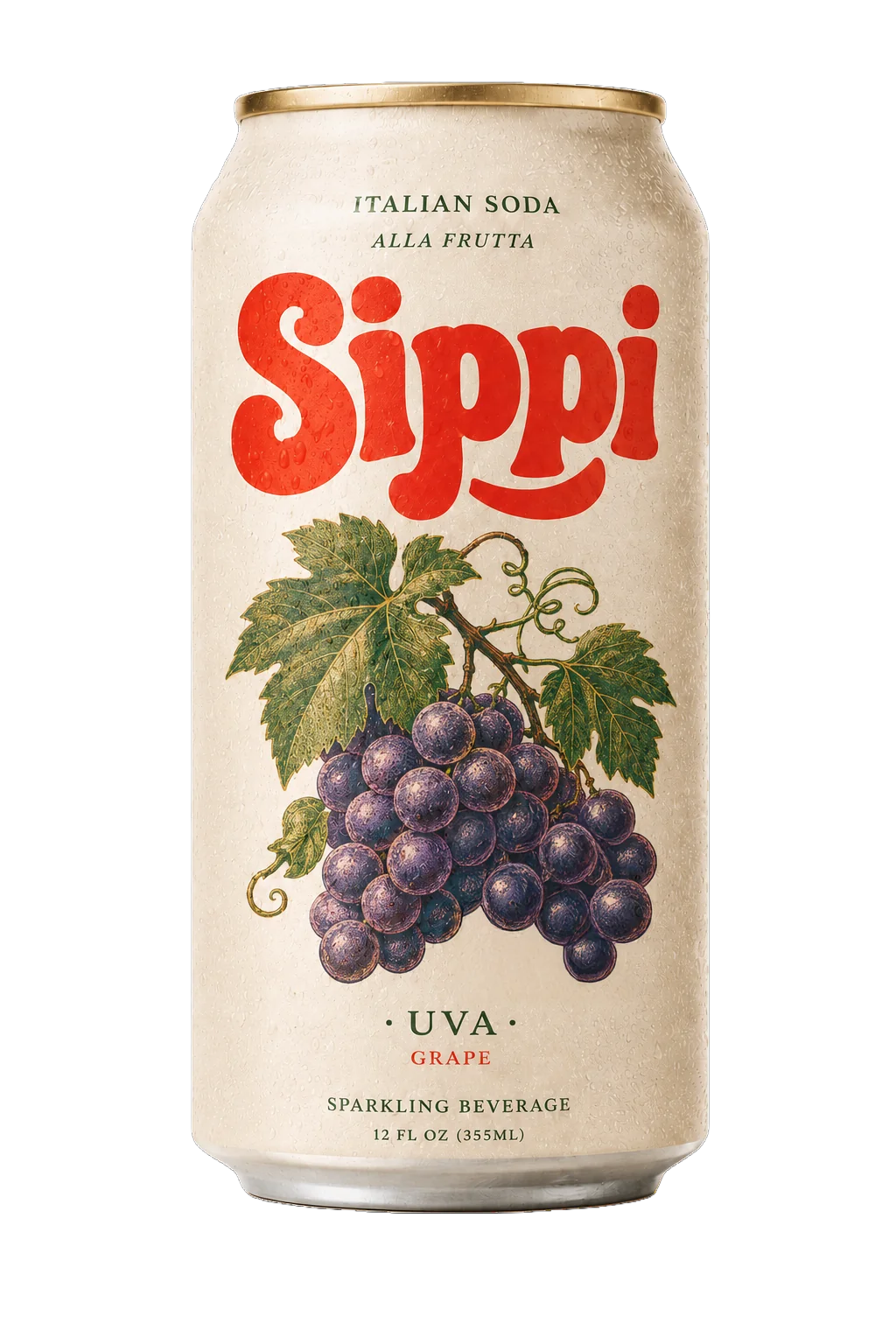 Sippi Soda Packaging - Grape Sippi