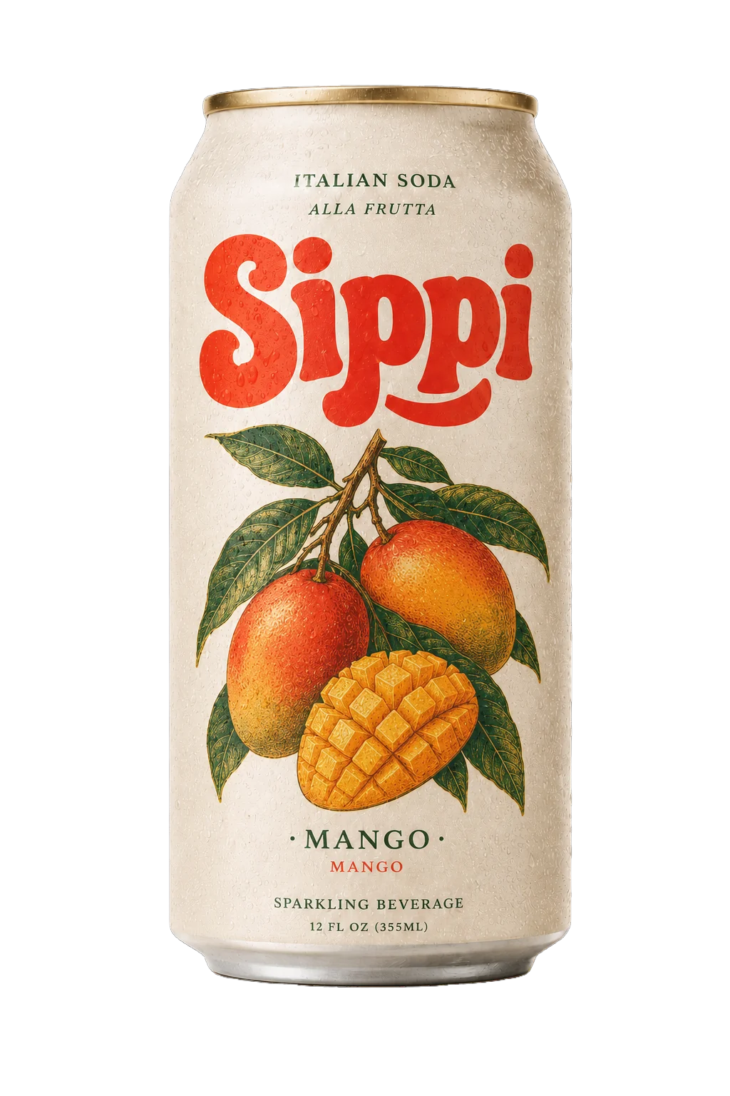 Sippi Soda Packaging - Mango Sippi