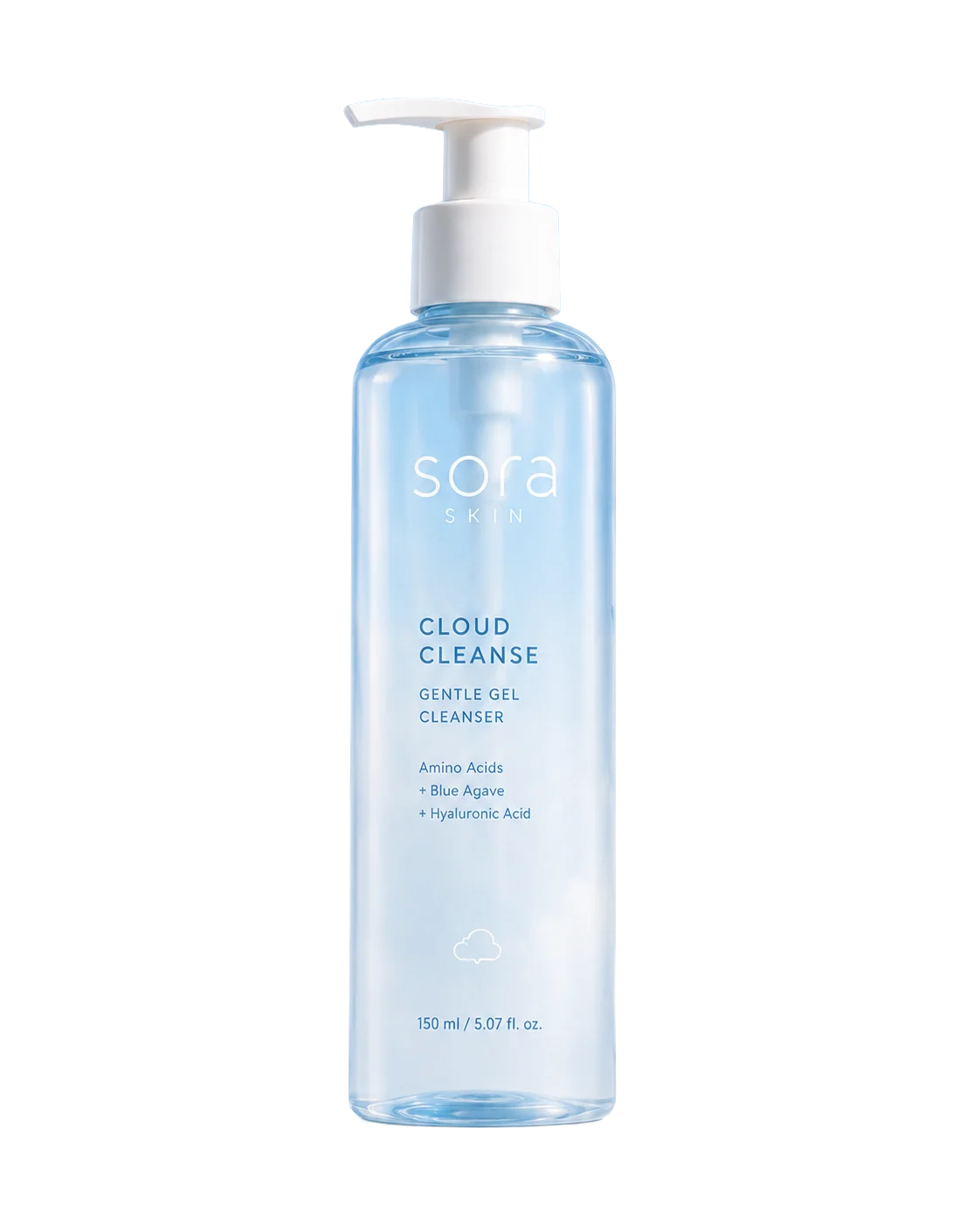 Sora Skincare Packaging - Sora Cloud Cleanse Bottle