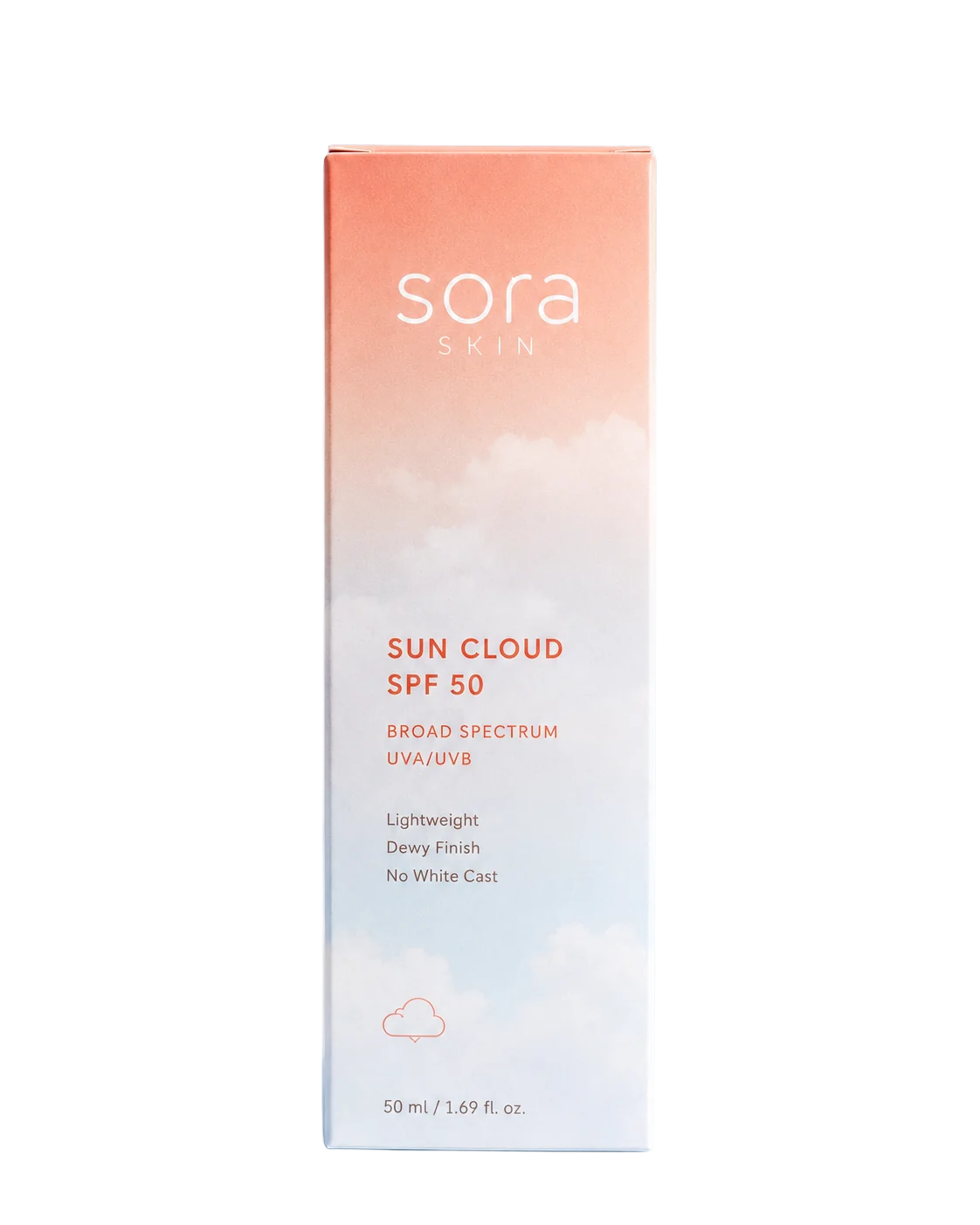 Sora Skincare Packaging - Sora Sun Cloud SPF Box