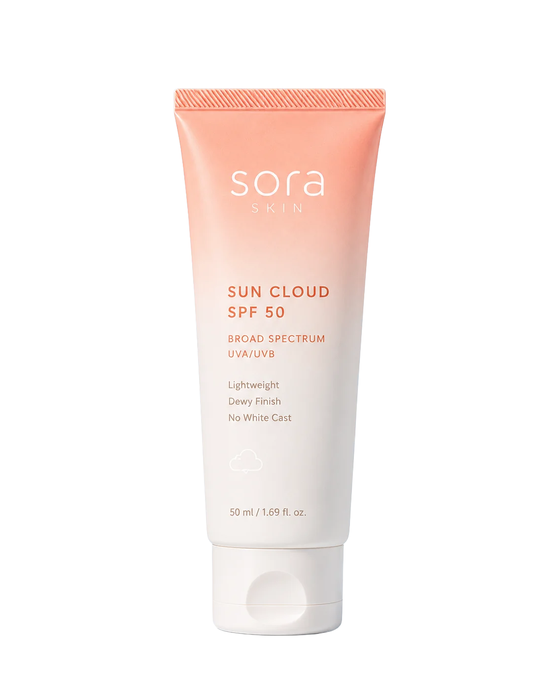Sora Skincare Packaging - Sora Sun Cloud SPF Tube