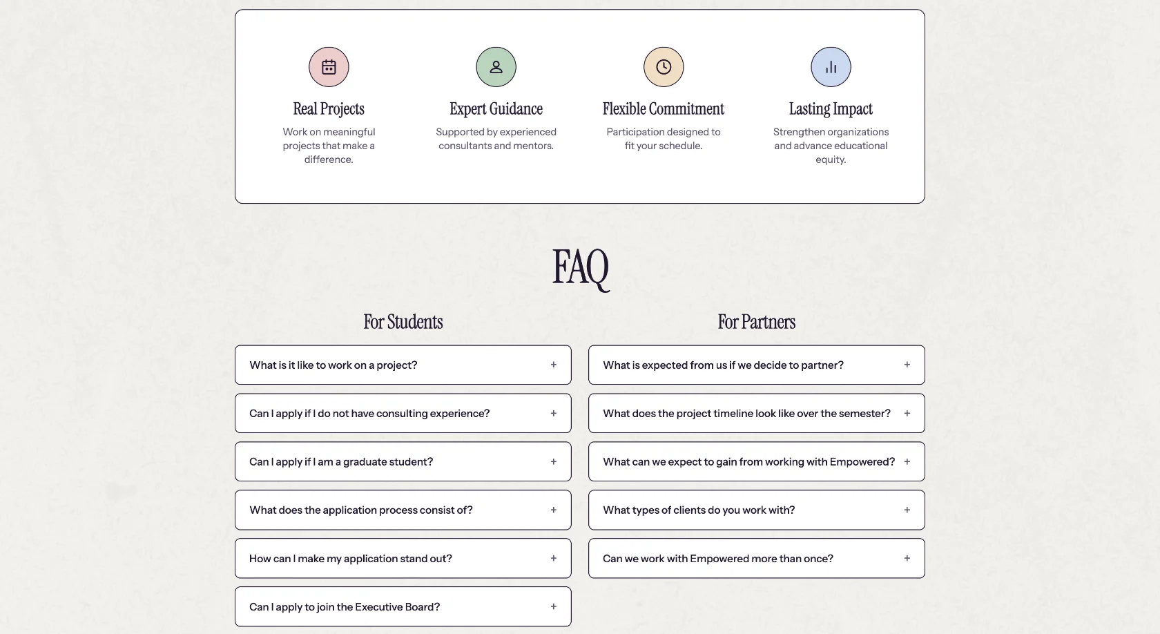 Empowered Website - Empowered FAQ