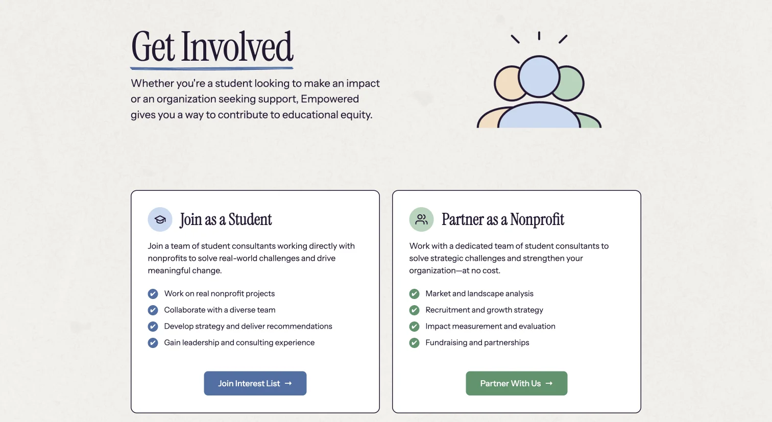 Empowered Website - Empowered Get Involved