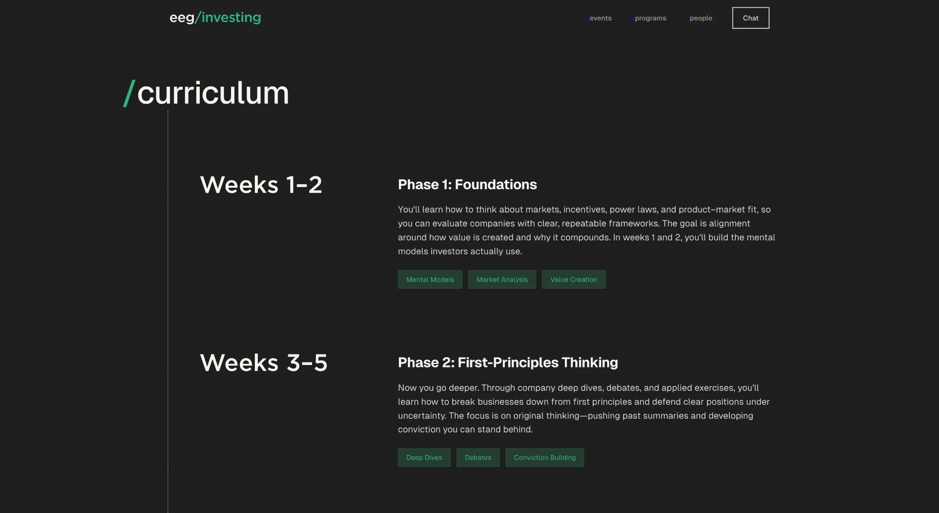 EEG Website - EEG Curriculum
