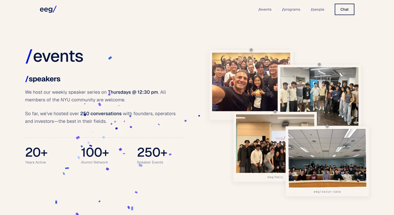 EEG Website - EEG Events