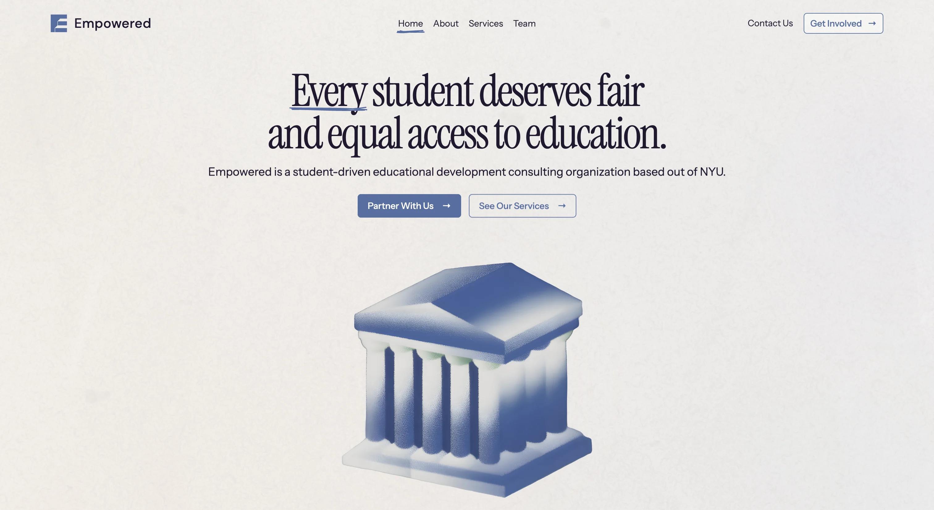 Empowered - Web design for an education consultancy